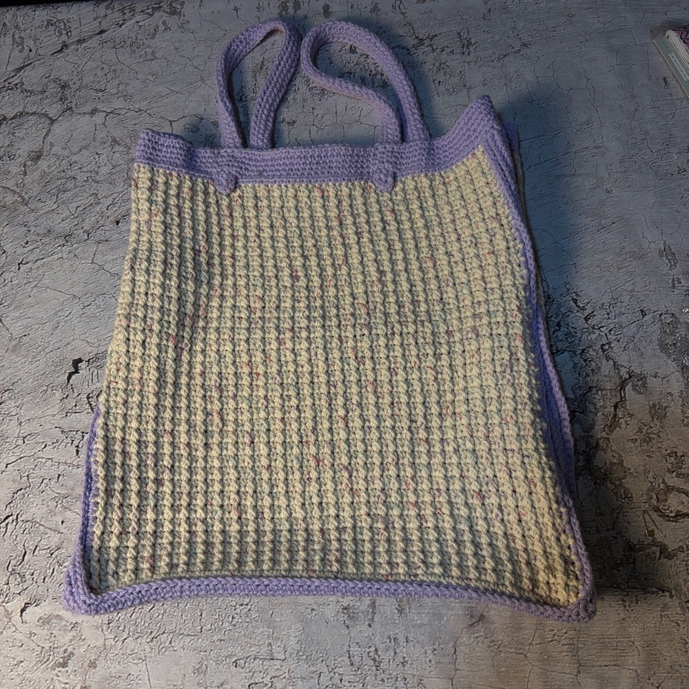 Crochet Market Bag, Handmade, 100% Cotton